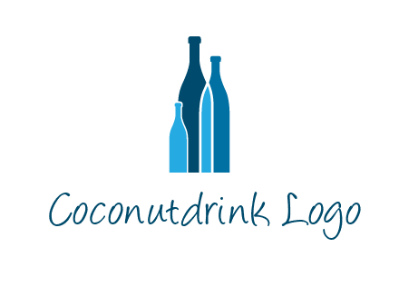 wine bottle logo