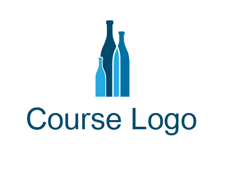 wine bottle logo