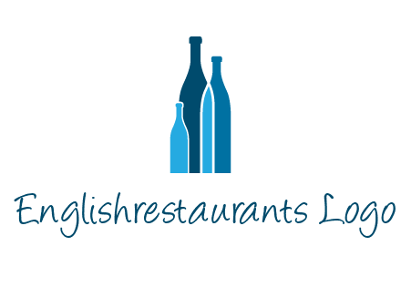 wine bottle logo