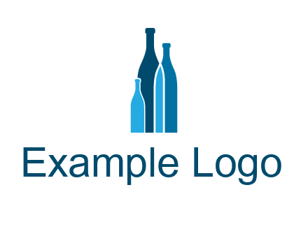 wine bottle logo