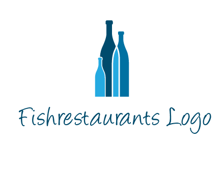 wine bottle logo