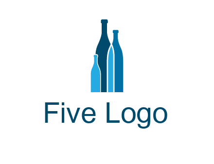 wine bottle logo