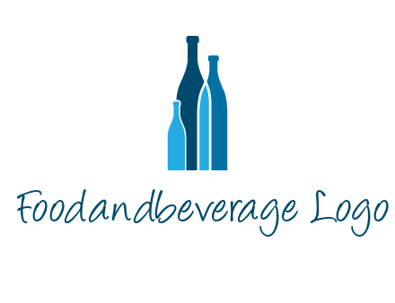 wine bottle logo