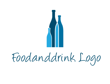 wine bottle logo