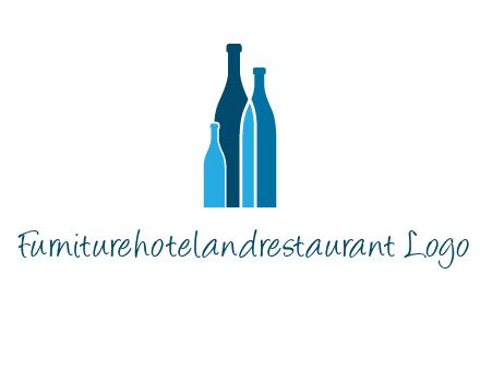 wine bottle logo