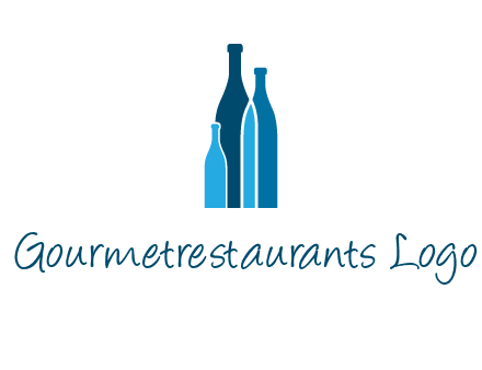 wine bottle logo