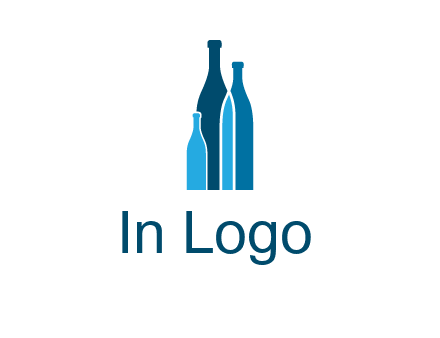 wine bottle logo