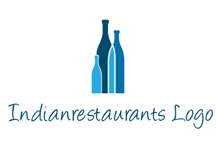 wine bottle logo