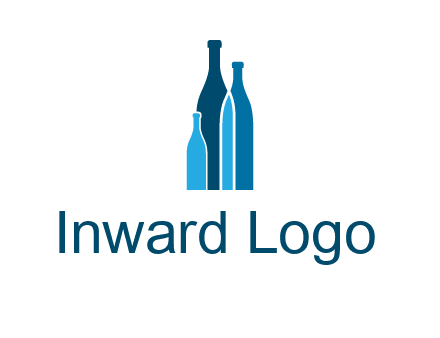 wine bottle logo
