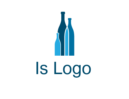 wine bottle logo
