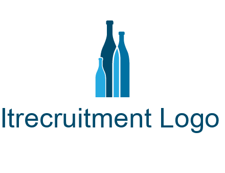 wine bottle logo