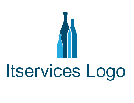 wine bottle logo