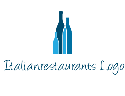 wine bottle logo