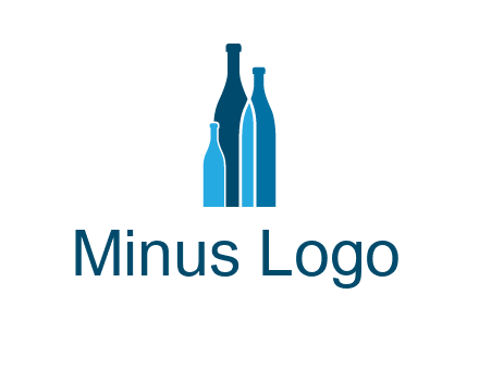 wine bottle logo