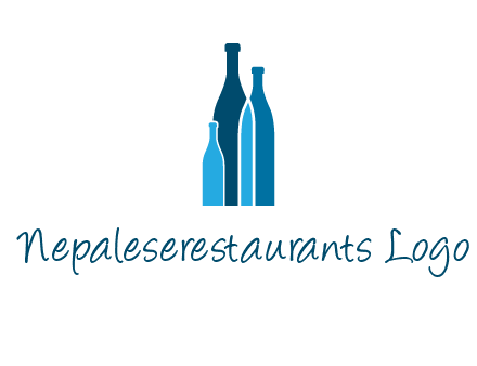 wine bottle logo