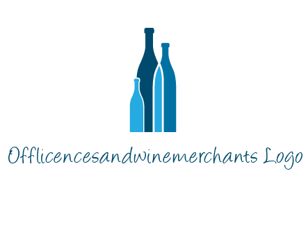 wine bottle logo