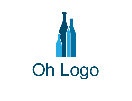wine bottle logo