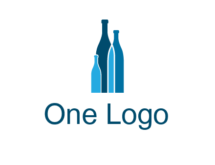 wine bottle logo