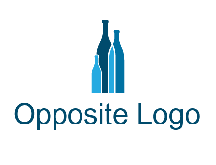 wine bottle logo