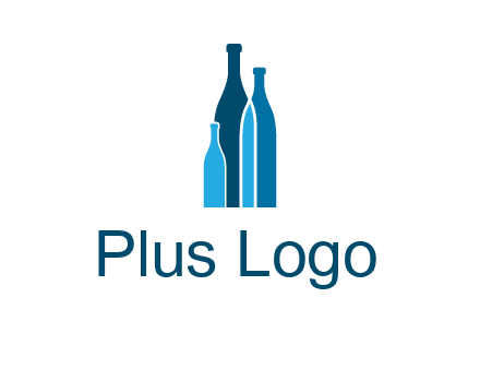 wine bottle logo