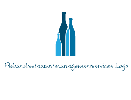 wine bottle logo