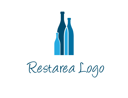 wine bottle logo