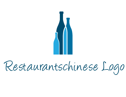 wine bottle logo
