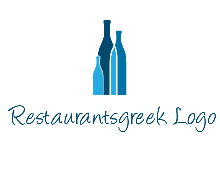 wine bottle logo