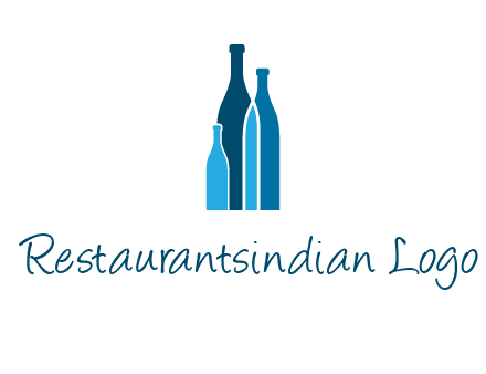 wine bottle logo