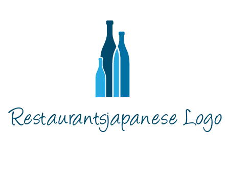 wine bottle logo