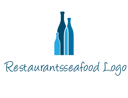 wine bottle logo