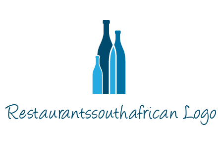 wine bottle logo
