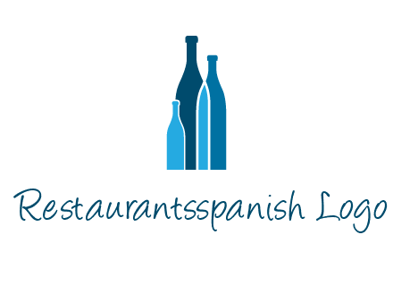 wine bottle logo