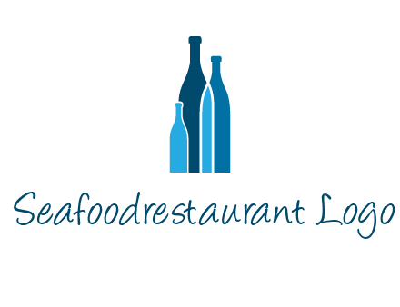 wine bottle logo