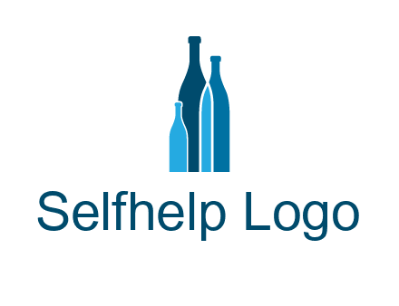 wine bottle logo