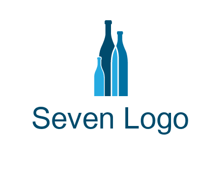 wine bottle logo