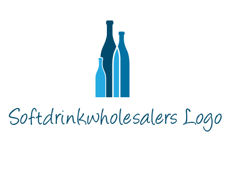 wine bottle logo