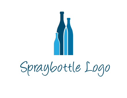 wine bottle logo