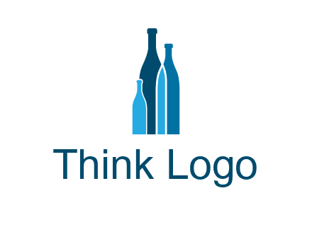 wine bottle logo