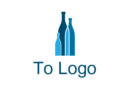 wine bottle logo