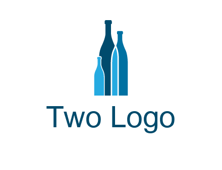 wine bottle logo