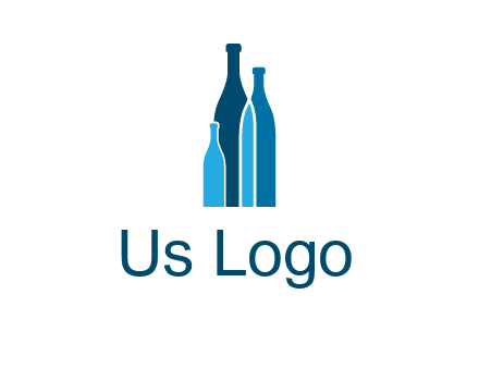 wine bottle logo