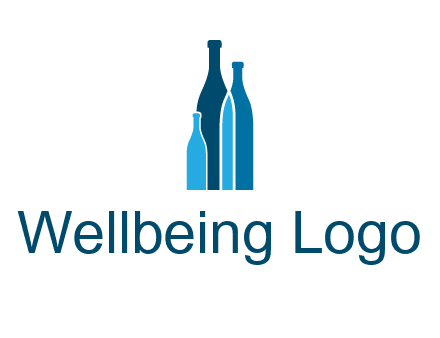 wine bottle logo