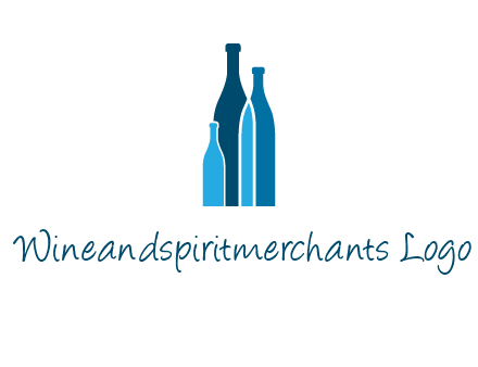 wine bottle logo