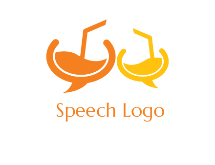 cocktail bubble speech logo