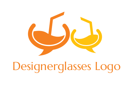 cocktail bubble speech logo