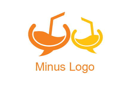 cocktail bubble speech logo