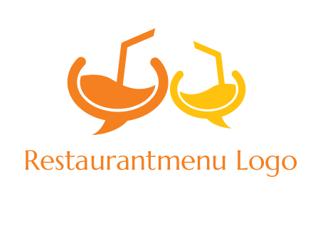 cocktail bubble speech logo