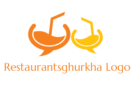 cocktail bubble speech logo