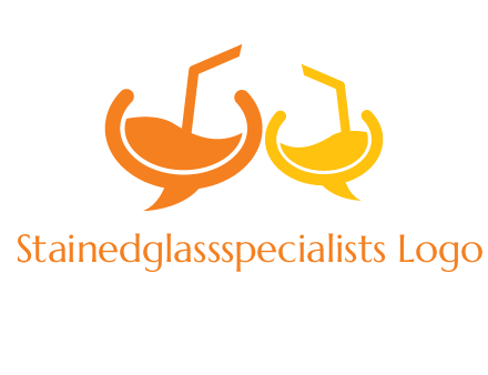 cocktail bubble speech logo